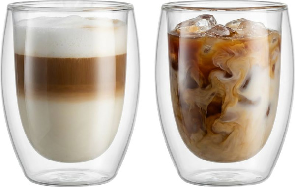 Pohár MagicHome na kávu/čaj, termo s dvojitou stenou, 380 ml, bal. 2 ks 1