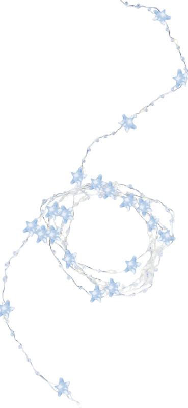 Reťaz MagicHome Vianoce Stardeco CW, 20x mLED studená biela, 2xAA, IP20, interiér, osvetlenie, L-1,9