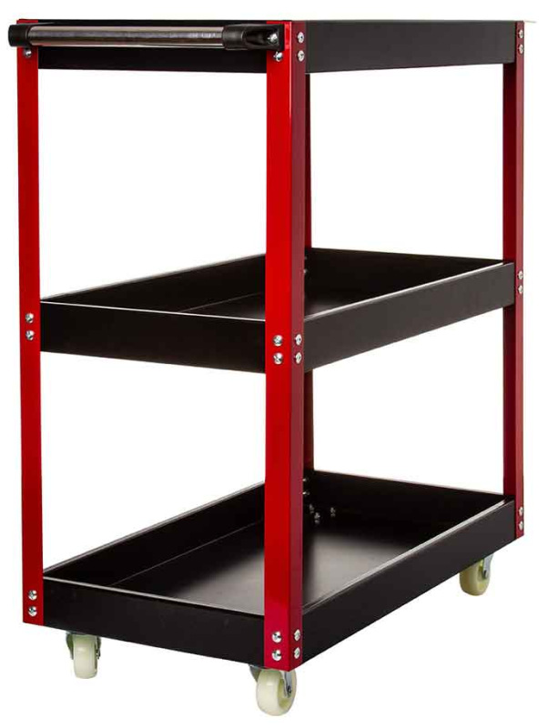 Vozík na náradie s 3 policami na kolieskach a s brzdou, MAR-POL 1