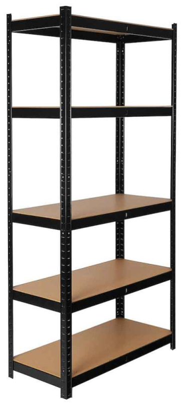 Kovový regál s 5 policami z MDF dosky 1800 x 900 x 400 mm, nosnosť police 265 kg, GEKO 3