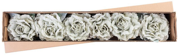 X Kvet MagicHome, pivónia s listom, svetlozelená, stonka, veľkosť kvetu: 12 cm, dĺžka kvetu: 23 cm, 1