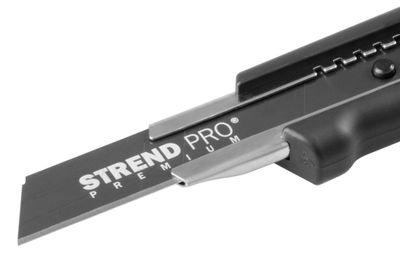 Nôž Strend Pro Premium FD781, BlackMatt, SoftTouch, 18 mm, odlamovací, + 10 ks čepelí, set 1