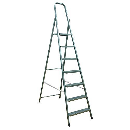 Schodiky eurogold® 7 stupňové, oceľové, 221 cm, nosn. 125 kg
