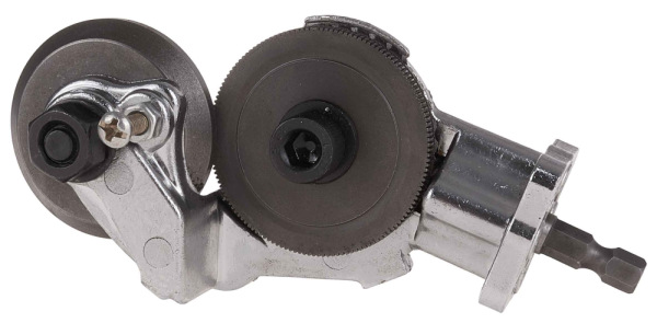 Adaptér na rezanie plechu s upevnením na vŕtačku, GEKO 2