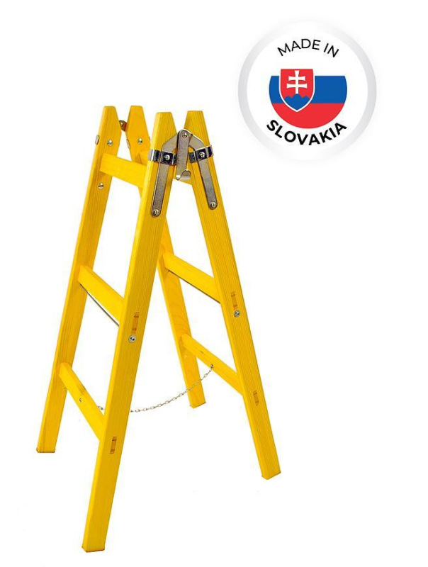 Rebrík DRD MA 10 priečkový, 332 cm, maliarsky, drevené štafle