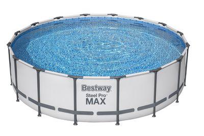 Bazén Bestway® Steel Pro MAX, 5612Z, kartušová filtrácia, rebrík, plachta, 488x122 cm 1