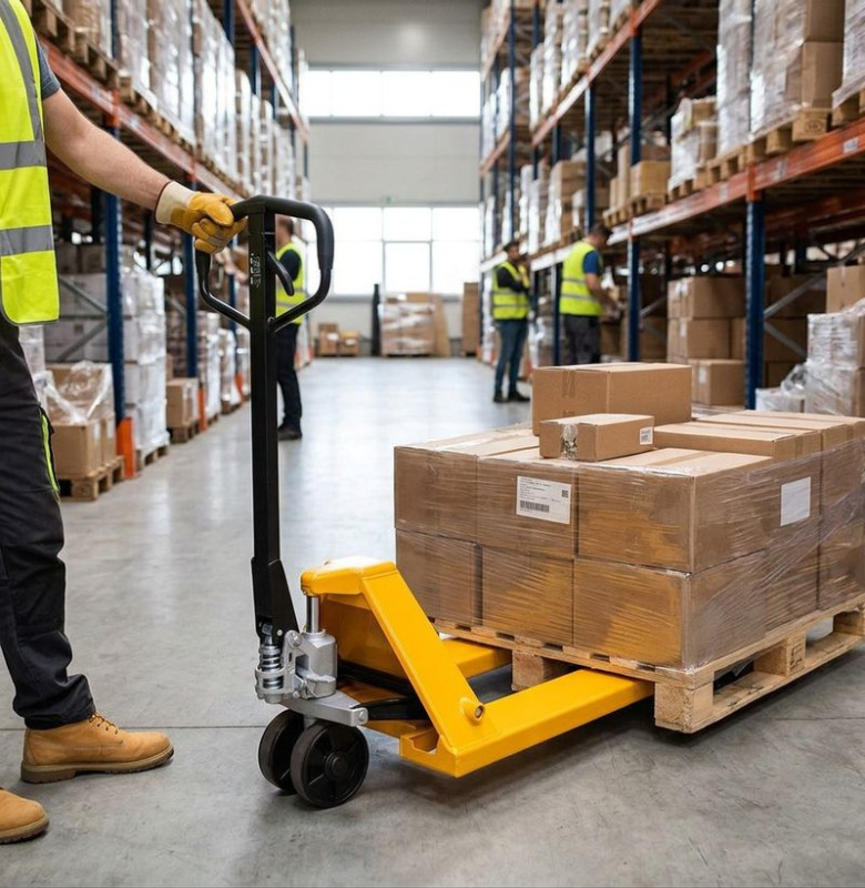 Vozík DB 2.5T, 1150x550x75 mm, 2.5 t, PU, paletový 1