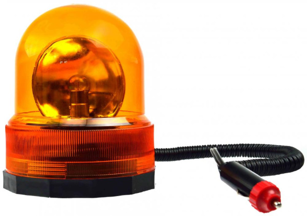 Výstražná lampa - maják s magnetom, výška 15 cm, 12 V, GEKO