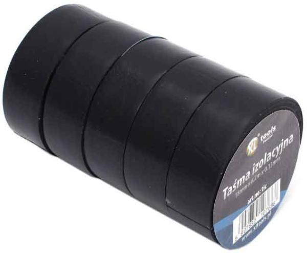Izolačná páska PVC 18 mm x 6,2 m x 0,13 mm, čierna, XL-TOOLS