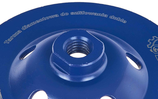 Brúsny diamantový kotúč 125 x 22 mm dvojradový so závitom M14, GEKO 4