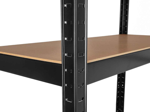 Kovový regál s 5 policami z MDF dosky 1800 x 900 x 400 mm, nosnosť police 265 kg, GEKO 6