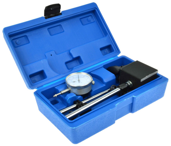 Odchýlkomer 10/0,01 mm na magnetickom stojane, GEKO 1
