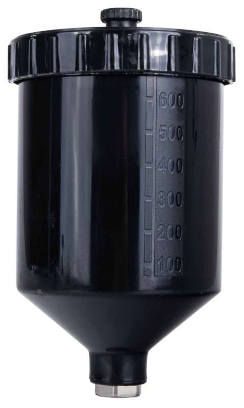 Striekacia pištoľ HVLP s hornou plastovou nádobkou 600 ml, 4 trysky, GEKO 6