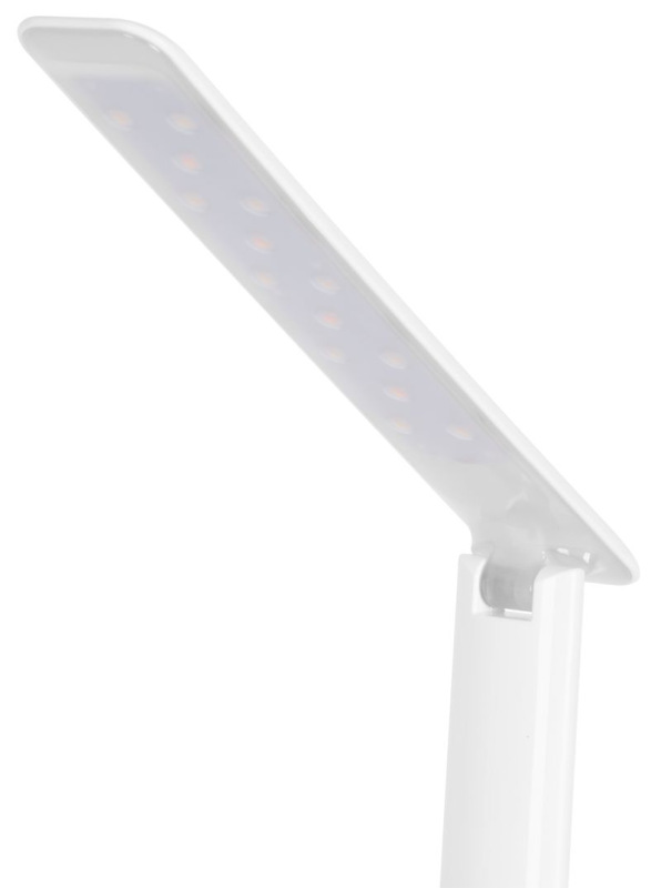 Lampa LED, stolná, stmievateľná, biela, s displejom, voľba teploty svetla, 6 W 2