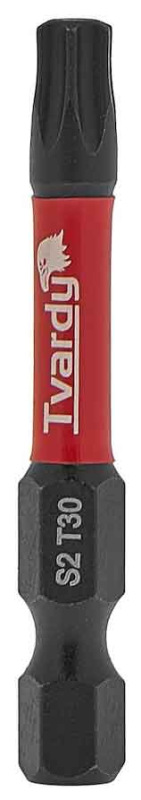 Bit úderový 1/4" TORX T30 x 50mm, S2, TVARDY