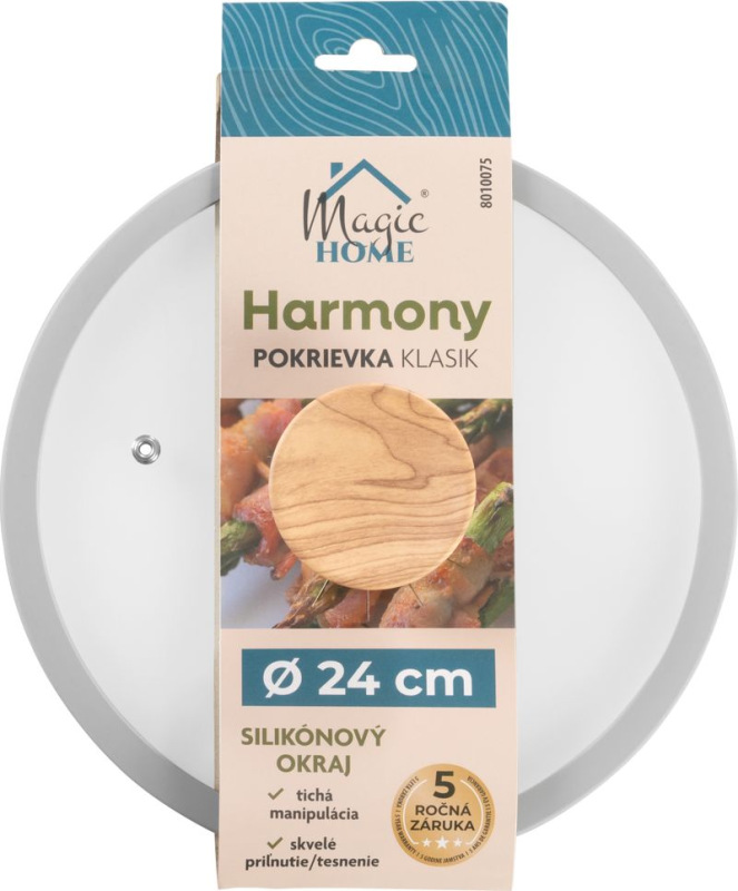 Pokrievka MagicHome Harmony, sklenená, 24 cm 2