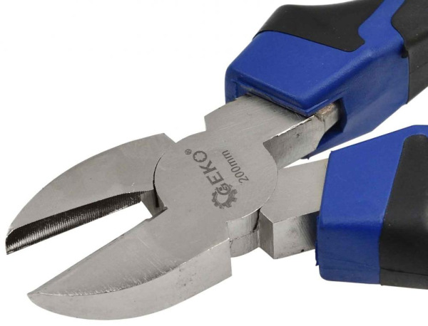 Kliešte bočné štikacie 200 mm, dvojplastová rukoväť, GEKO PREMIUM 3