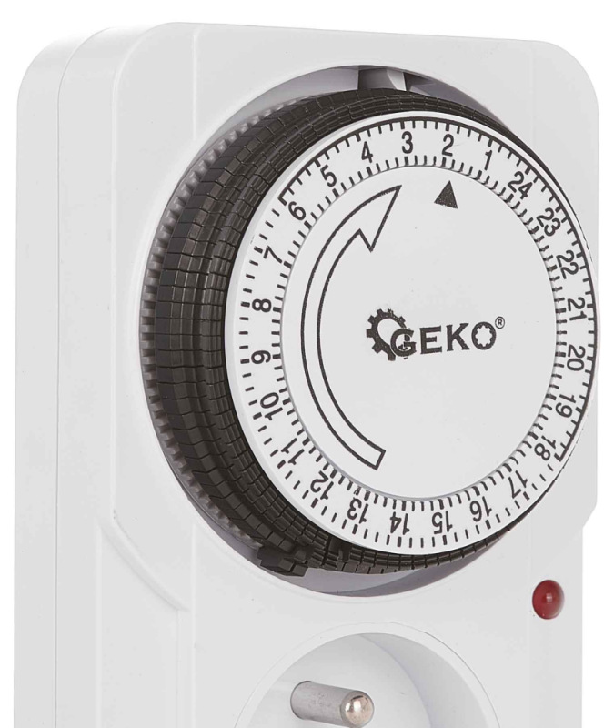 Mechanický časový spínač elektrického prúdu, 230V, GEKO 4