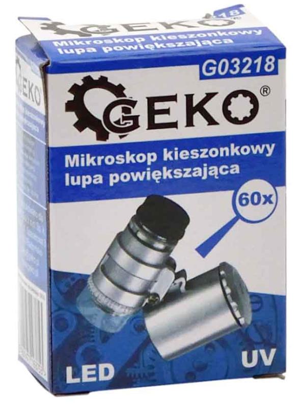 Lupa, vreckový mikroskop, GEKO 1