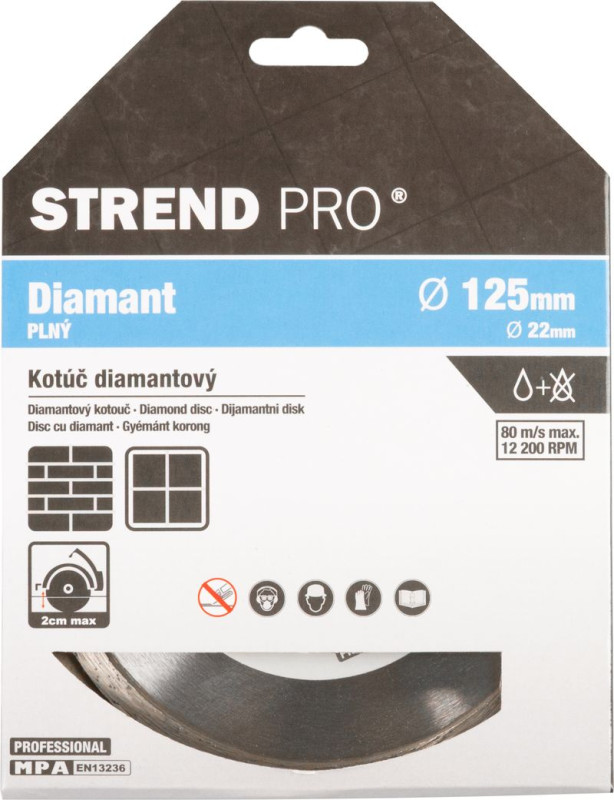 Kotúč Strend Pro 521B, 125 mm, diamantový, plný 2