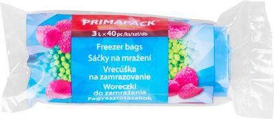 Vrecko Primapack, vrecúško, sáčok, na zamrazovanie potravín do mrazničky, 3 lit., 40 ks 1