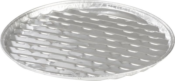 Miska MagicHome, 34x2 cm, grilovacia, perforovaná, 3 ks, Alu, okrúhla 1