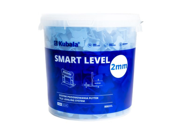 Spony SMART LEVEL 1886, nivelačné, 2mm, pre dlažbu 3–16 mm, vedro 20L, bal.800ks