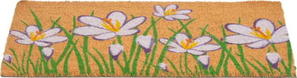 Rohožka MagicHome, pred dvere, Flowers, kokos/pvc, 45x75 cm 1