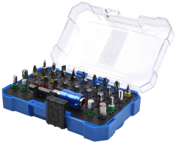 Sada bitov 1/4" s magnetickým nadstavcom, materiál S2, 32-dielna, GEKO 5