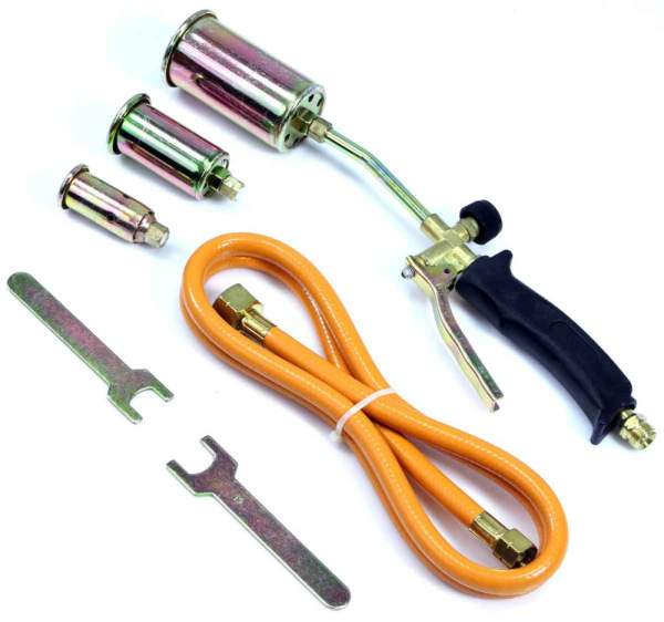 Horák plynový s koncovkami 25, 35, 50 mm, hadica 1,5 m, výkon 20 kW, MAR-POL 5