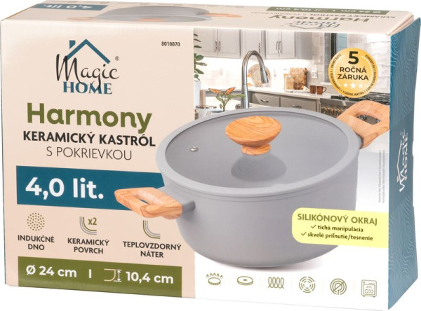 Kastról MagicHome Harmony, so sklenenou pokrievkou, 24 cm 1