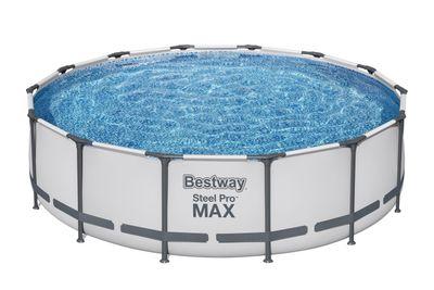 Bazén Bestway® Steel Pro MAX, 56950, kartušová filtrácia, rebrík, plachta, 427x107 cm