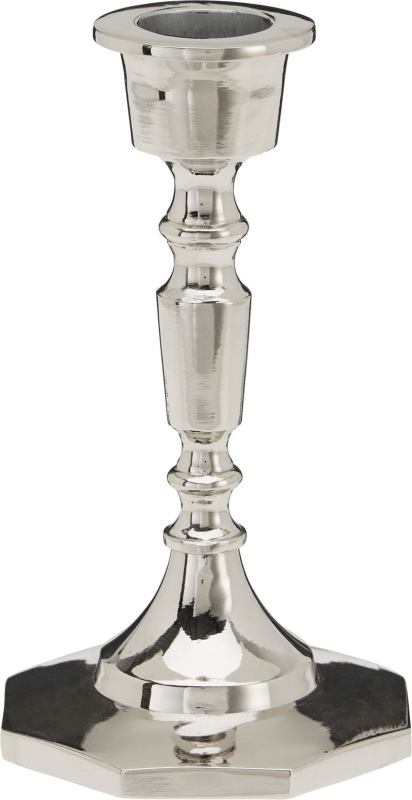 Svietnik, strieborný, 13 cm