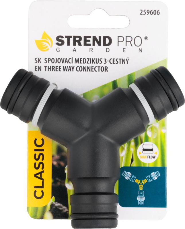 Spojovací medzikus Strend Pro Garden, 3-cestný, MAX FLOW 1