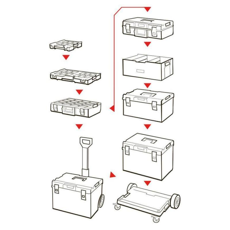 Modul QBRICK® System ONE Platform Transport na kolieskach 13