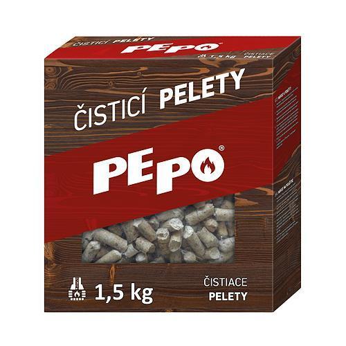 Pelety PE-PO® čistiace 1,5 kg, odstraňovač sadzí do dymovodu, kachlí, komína