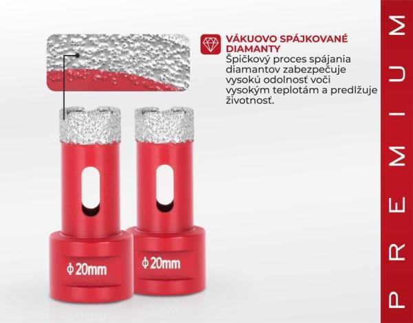 Vyrezávač Strend Pro Premium DCB11, 20 mm, M14, korunka, diamant, professional