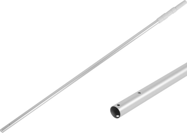 Tyč Strend Pro Pool, teleskopická násada pre sieťku do bazénu, 150-450 cm, 0,8 mm, strieborná