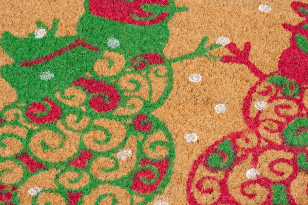 Rohožka MagicHome, pred dvere, Snowmen, kokos/pvc, 45x75 cm 2
