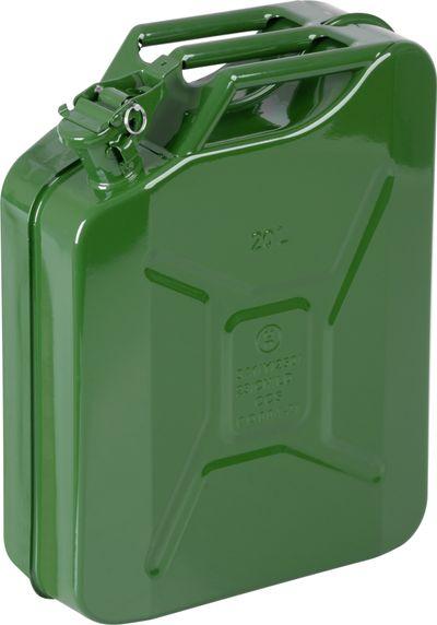 Kanister JerryCan LD20, 20 lit., kovový, na PHM, zelený