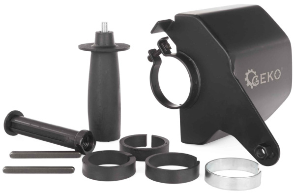 Ochranný kryt na nylonovú kefu 120 x 100 mm, upnutie na uhlovú brúsku, GEKO