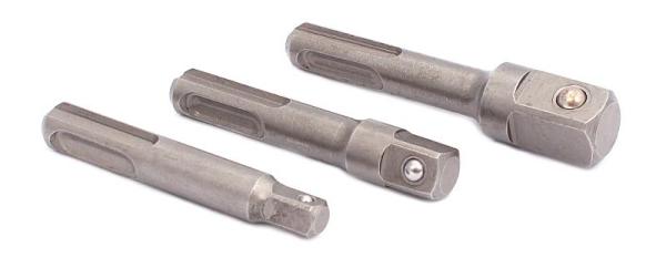 Redukcie pre hlavice 1/4", 3/8", 1/2" s upínaním SDS plus, XL-TOOLS