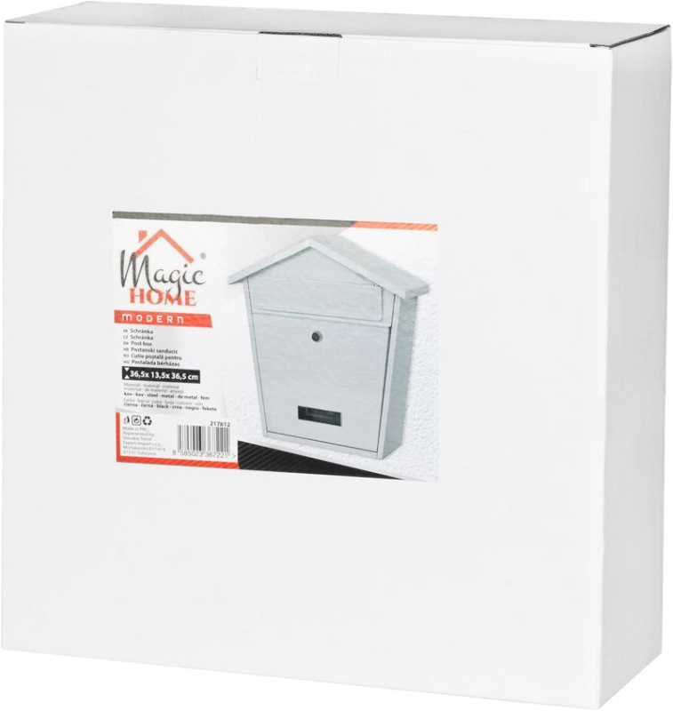 Schránka MODERN B 365x365x133 mm, poštová, biela 4