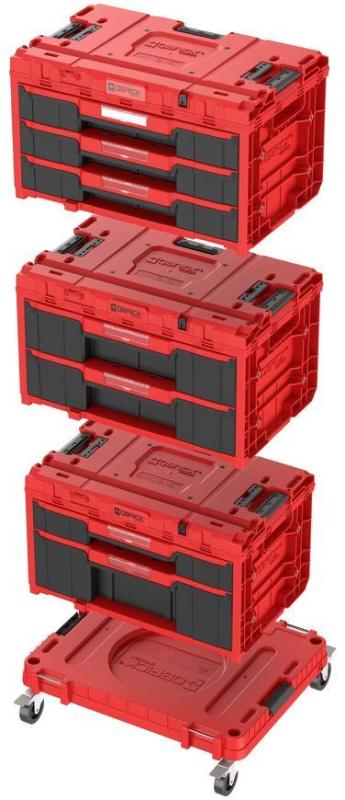 Box QBRICK® System ONE Workshop Red - Cart, 3x Toolbox, 4 dielna sada boxov na náradie 1