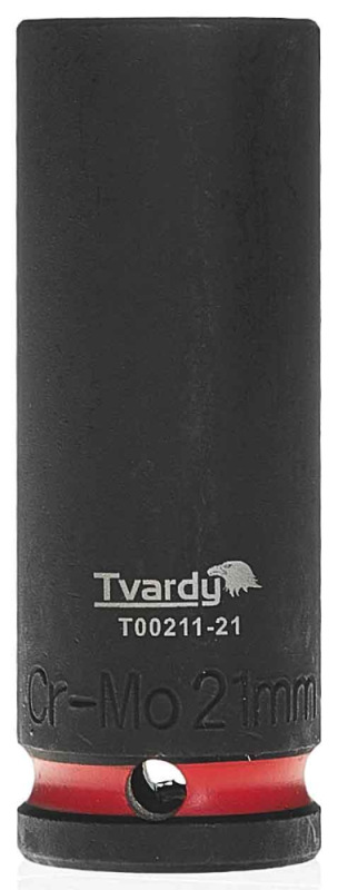 Hlavica nástrčná predĺžená 6HRAN 1/2" 21 mm, úderová, Cr-Mo, TVARDY 3