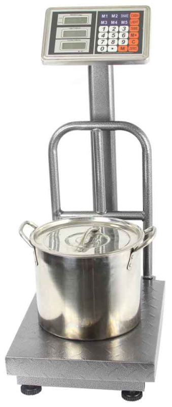 Plošinová digitálna váha do 150 kg, plocha váženia 30 x 40 cm, DAKOTA 5