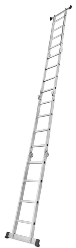 Rebrík štvordielny kĺbový 4 x 4 priečok, 470 cm, 13,4 kg, GEKO 3