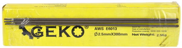 Elektróda rutilová 2,5 x 300 mm, 2,5 kg, GEKO