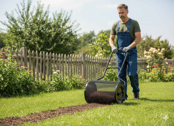 Rozmetadlo kompostu a substrátu, 76 litrov, GEKO 5