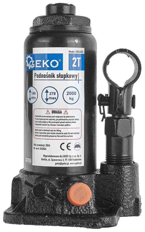 Zdvihák hydraulický, nosnosť 2.000kg, GEKO 4
